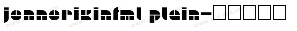 JennerikInfml Plain字体转换